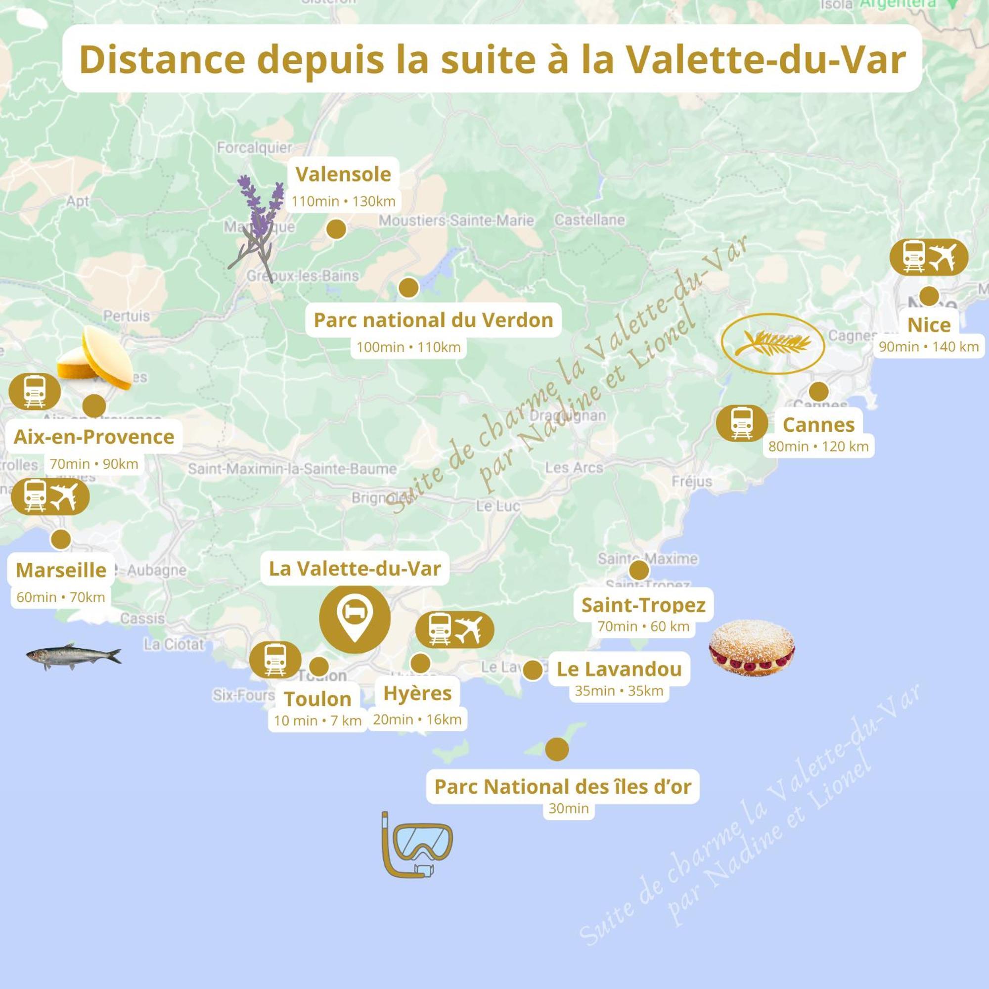 Chambre Deluxe Olivier Et Pinedo La Valette-du-Var Eksteriør billede